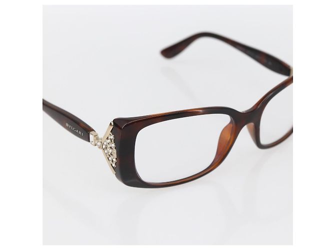 Bulgari Gafas de sol BVLGARI de plástico marrón Auth BA10724 Castaño - vista 6