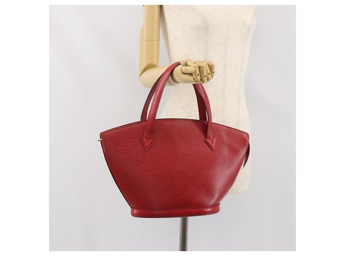 LOUIS VUITTON Borsa a Spalla Epi Saint Jacques Rossa M52277 LV Auth 171557 Rosso - vista 23