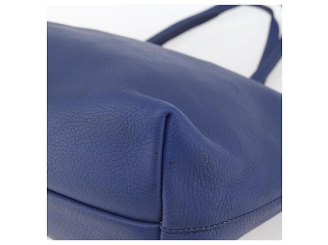 Borsa tote in pelle blu e oro Auth BA10661 di Salvatore Ferragamo D'oro - vista 10