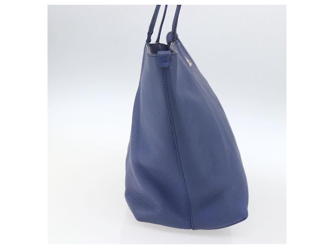 Borsa tote in pelle blu e oro Auth BA10661 di Salvatore Ferragamo D'oro - vista 4