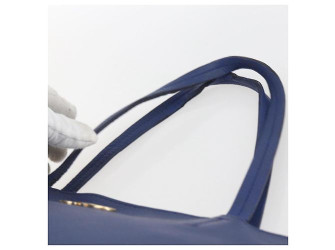 Borsa tote in pelle blu e oro Auth BA10661 di Salvatore Ferragamo D'oro - vista 8