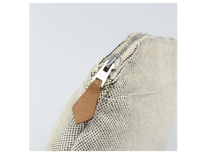 Hermès HERMES Bolide PM Pouch Toile Grise Auth ti3700 Marron - vue 13