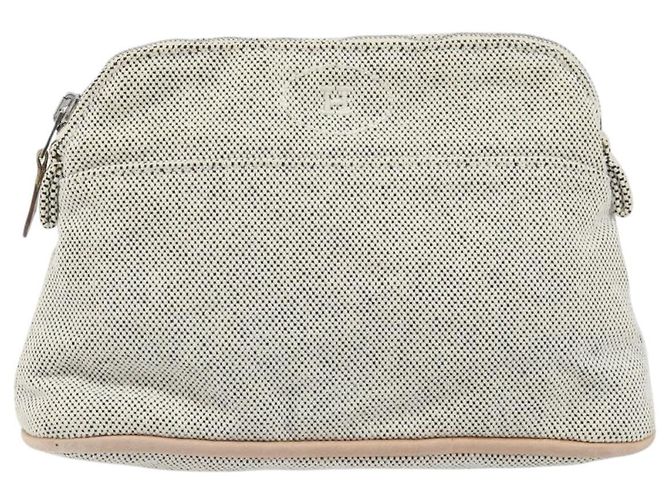 Hermès HERMES Bolide PM Pouch Toile Grise Auth ti3700 Marron - vue 2
