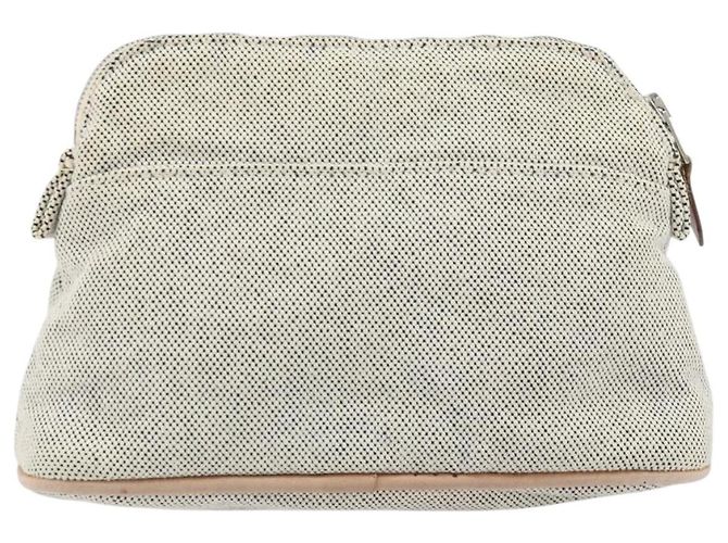 Hermès HERMES Bolide PM Pouch Toile Grise Auth ti3700 Marron - vue 3