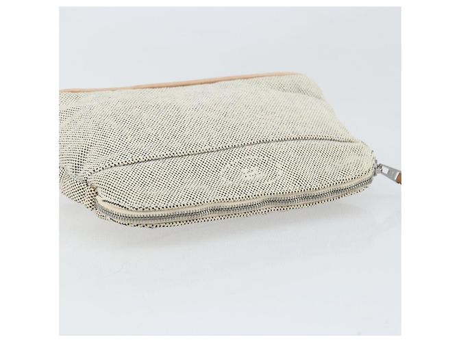 Hermès HERMES Bolide PM Pouch Toile Grise Auth ti3700 Marron - vue 6