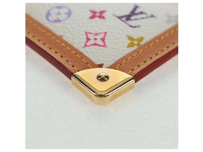 LOUIS VUITTON Multicolor Pochette Cles Coin Purse White M92655 Auth BA10525SAV - view 14