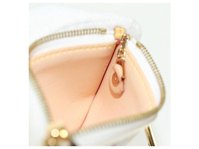 LOUIS VUITTON Multicolor Pochette Cles Coin Purse White M92655 Auth BA10525SAV - view 18