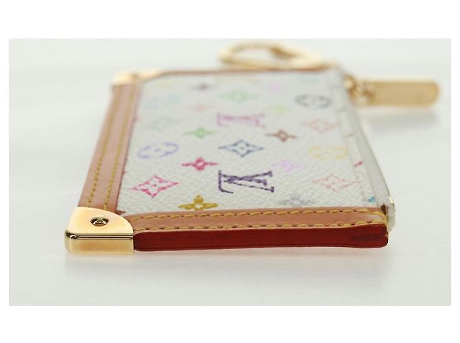 LOUIS VUITTON Multicolor Pochette Cles Coin Purse White M92655 Auth BA10525SAV - view 4