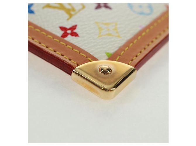 LOUIS VUITTON Multicolor Pochette Cles Coin Purse White M92655 Auth BA10525SAV - view 8