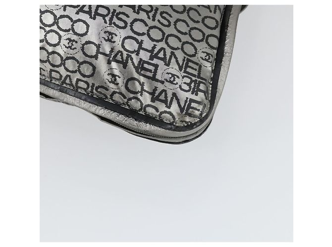CHANEL Borsa Tote Illimitata Nylon Argento CC Auth bs32854 - vista 10