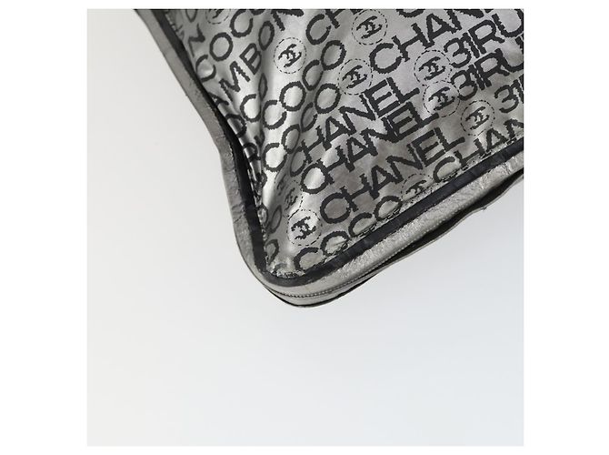 CHANEL Borsa Tote Illimitata Nylon Argento CC Auth bs32854 - vista 11