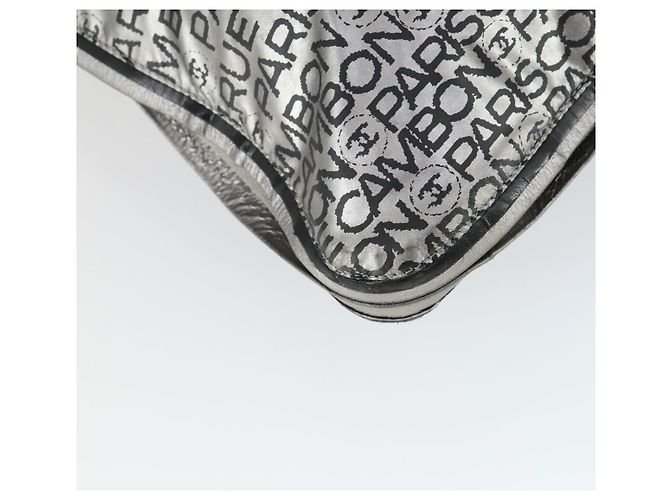 CHANEL Borsa Tote Illimitata Nylon Argento CC Auth bs32854 - vista 13