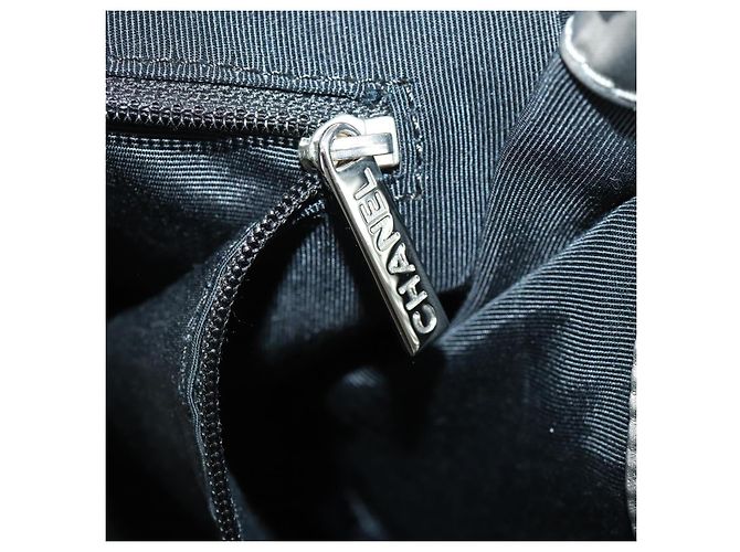 CHANEL Borsa Tote Illimitata Nylon Argento CC Auth bs32854 - vista 19