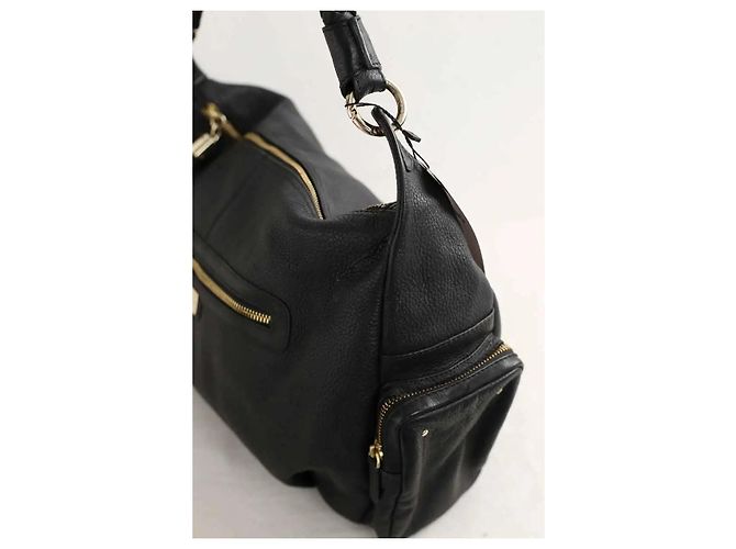Le Tanneur Borsa a spalla in pelle nera Nero - vista 2