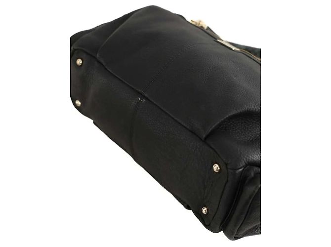 Le Tanneur Borsa a spalla in pelle nera Nero - vista 5