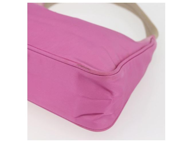 Pochette in nylon PRADA rosa Auth 170906 - vista 10