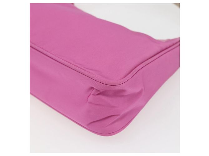 Pochette in nylon PRADA rosa Auth 170906 - vista 12