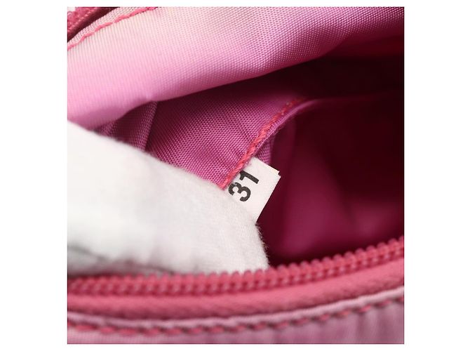 Pochette in nylon PRADA rosa Auth 170906 - vista 20