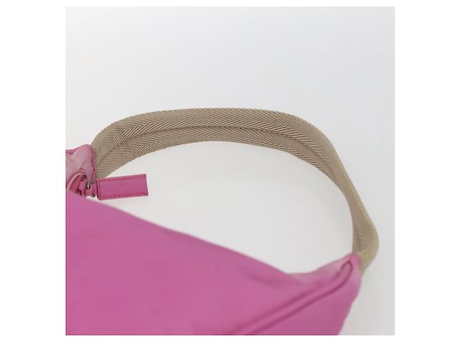 Pochette in nylon PRADA rosa Auth 170906 - vista 8