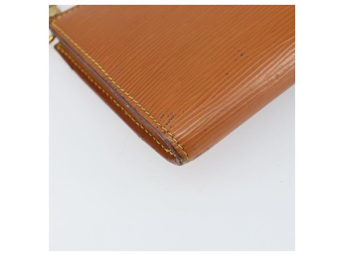 LOUIS VUITTON Epi Pochette Accesorios Pouch Zipangu Oro M52948 LV Auth 171803 - vista 14