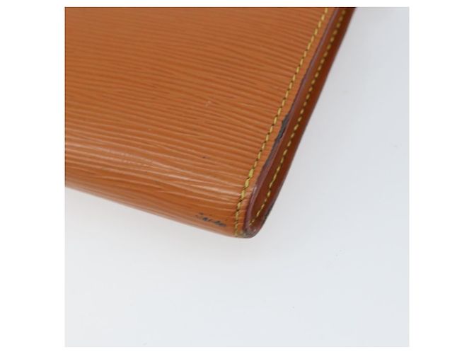 LOUIS VUITTON Epi Pochette Accesorios Pouch Zipangu Oro M52948 LV Auth 171803 - vista 15