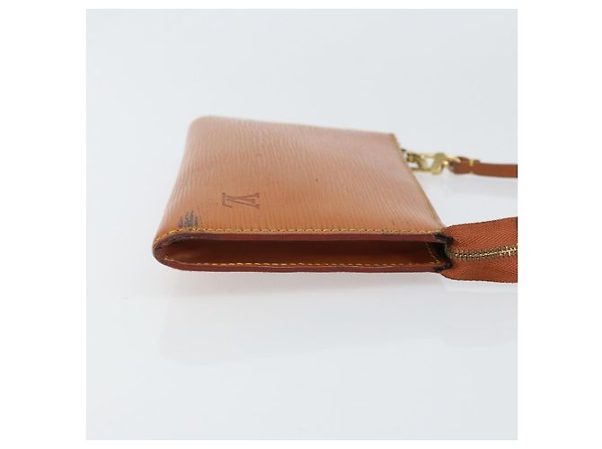 LOUIS VUITTON Epi Pochette Accesorios Pouch Zipangu Oro M52948 LV Auth 171803 - vista 3