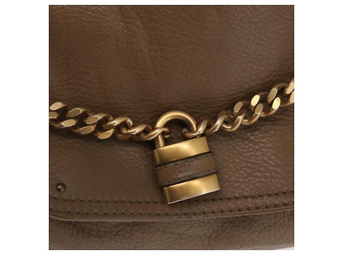 Chloé Borsa a mano Chloe Paddington in pelle marrone oro argento autentica ep13108V D'oro - vista 15