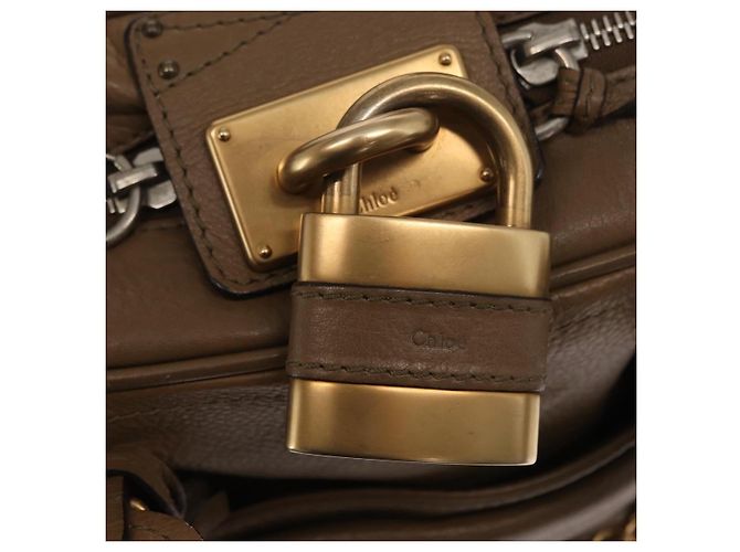 Chloé Borsa a mano Chloe Paddington in pelle marrone oro argento autentica ep13108V D'oro - vista 16