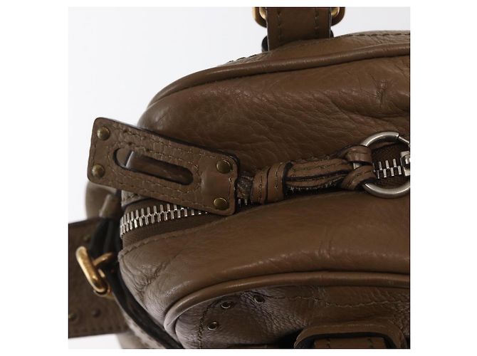 Chloé Borsa a mano Chloe Paddington in pelle marrone oro argento autentica ep13108V D'oro - vista 17