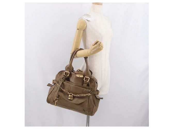 Chloé Borsa a mano Chloe Paddington in pelle marrone oro argento autentica ep13108V D'oro - vista 32