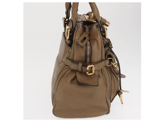 Chloé Borsa a mano Chloe Paddington in pelle marrone oro argento autentica ep13108V D'oro - vista 5