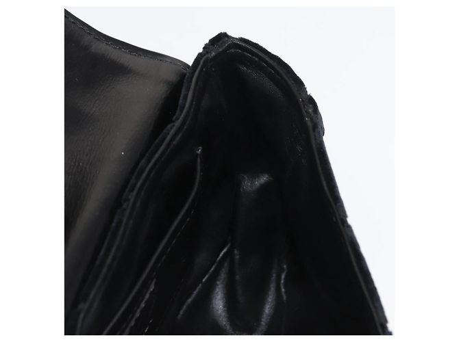 LOUIS VUITTON Borsa a Mano Velours Monogram Irvine Nera M92733 LV Auth 168356SAV Nero Monogramma - vista 21