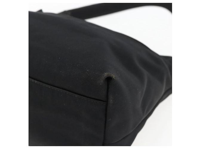 Borsa a mano GUCCI in nylon nero argento 001 3386 Auth bs33224 - vista 10