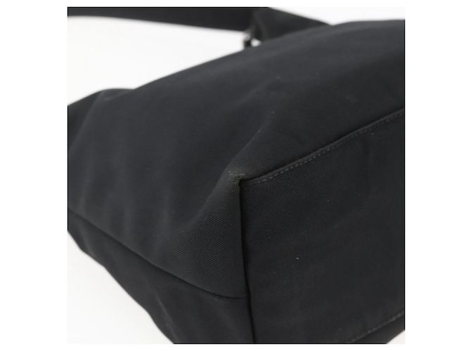 Borsa a mano GUCCI in nylon nero argento 001 3386 Auth bs33224 - vista 13