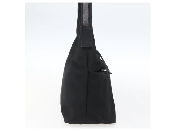 Borsa a mano GUCCI in nylon nero argento 001 3386 Auth bs33224 - vista 4