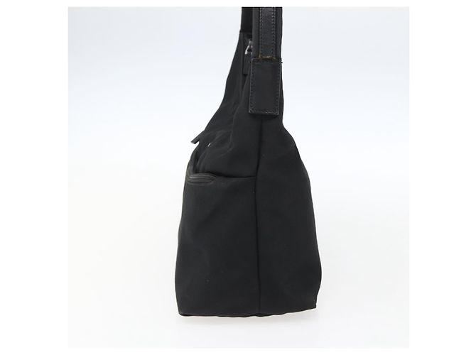 Borsa a mano GUCCI in nylon nero argento 001 3386 Auth bs33224 - vista 5