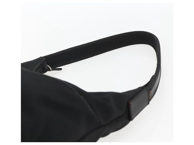 Borsa a mano GUCCI in nylon nero argento 001 3386 Auth bs33224 - vista 8