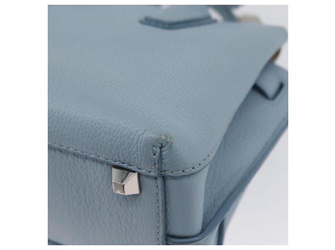 MCM Handtasche aus Leder 2-in-1 hellblau silber authentisch BA10842V - Ansicht 15