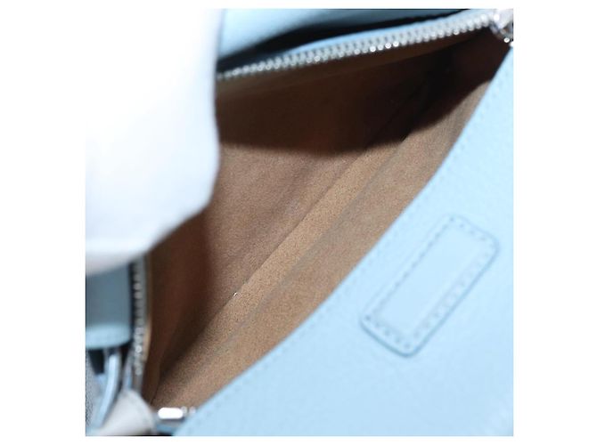 MCM Handtasche aus Leder 2-in-1 hellblau silber authentisch BA10842V - Ansicht 26