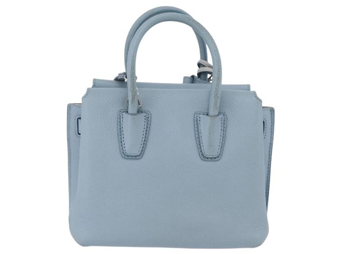 MCM Handtasche aus Leder 2-in-1 hellblau silber authentisch BA10842V - Ansicht 3