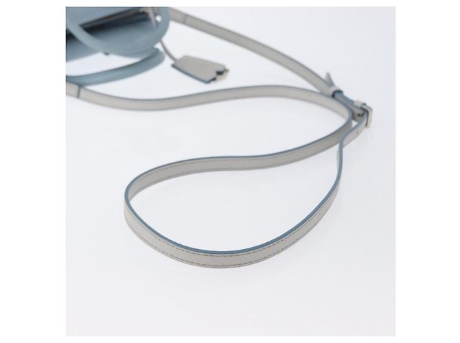 MCM Handtasche aus Leder 2-in-1 hellblau silber authentisch BA10842V - Ansicht 9
