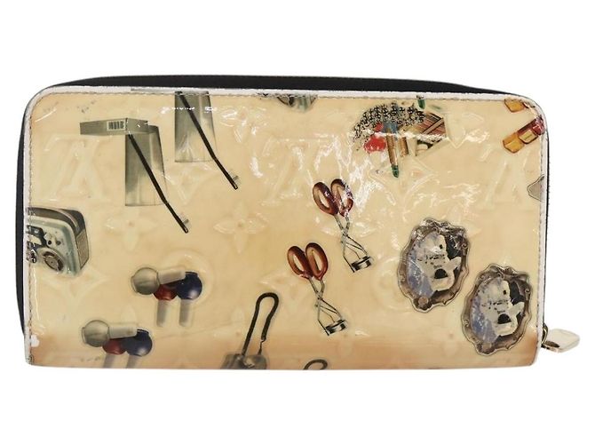 LOUIS VUITTON Monogram Vernis Nicolas Ghesquire Cartera Zippy M50370 Auth 169792 Blanco - vista 3