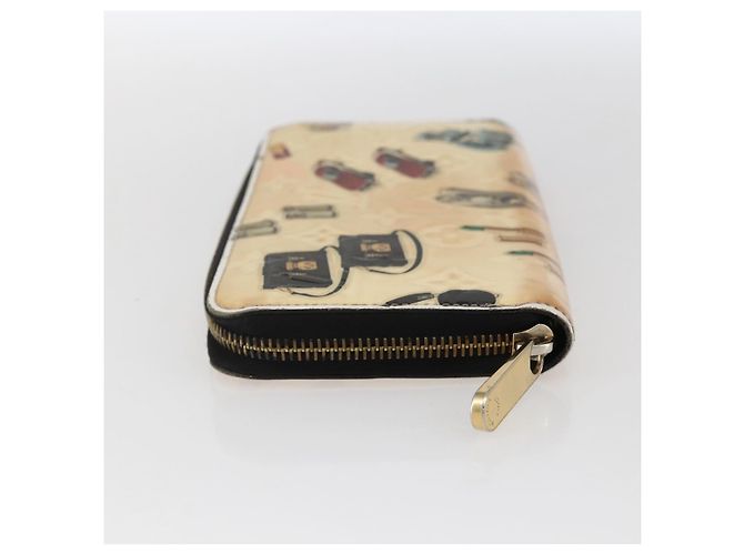 LOUIS VUITTON Monogram Vernis Nicolas Ghesquire Cartera Zippy M50370 Auth 169792 Blanco - vista 4