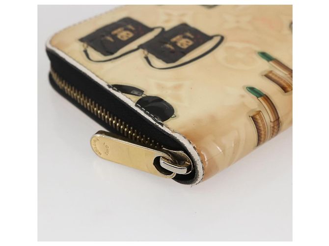 LOUIS VUITTON Monogram Vernis Nicolas Ghesquire Cartera Zippy M50370 Auth 169792 Blanco - vista 9