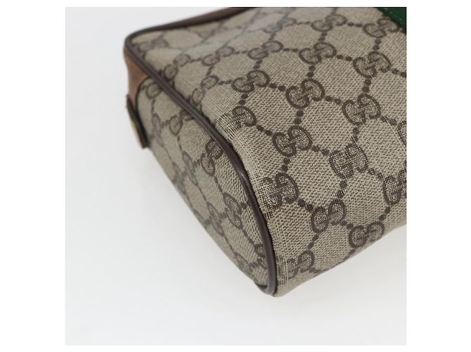 Gucci Borsa GG Supreme Web Sherry Line in PVC Beige Rosso 32 014 3553 Auth ti3666 - vista 11