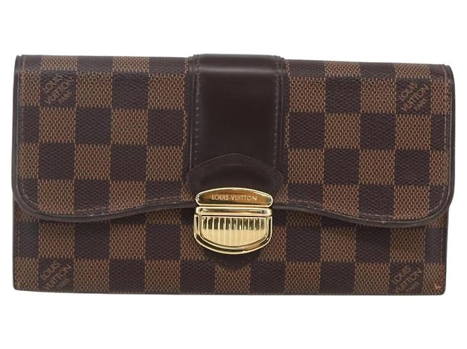 LOUIS VUITTON Damier Ebene Portefeuille Sistina Long Wallet N61747 Auth ep13090 - view 13