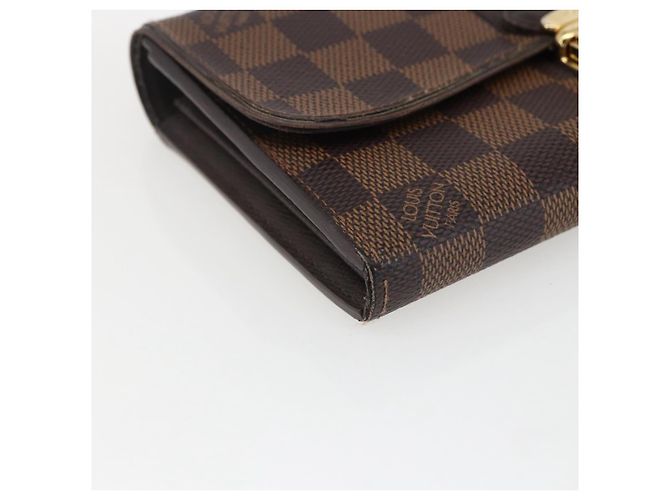 LOUIS VUITTON Damier Ebene Portefeuille Sistina Long Wallet N61747 Auth ep13090 - view 14