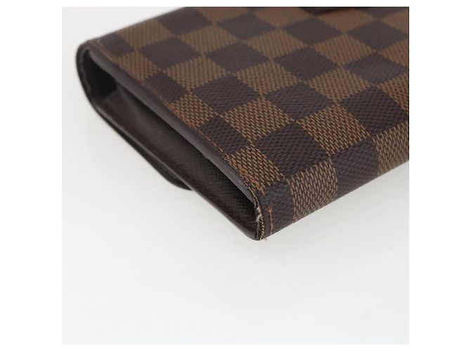 LOUIS VUITTON Damier Ebene Portefeuille Sistina Long Wallet N61747 Auth ep13090 - view 16
