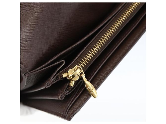 LOUIS VUITTON Damier Ebene Portefeuille Sistina Long Wallet N61747 Auth ep13090 - view 17