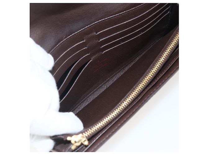 LOUIS VUITTON Damier Ebene Portefeuille Sistina Long Wallet N61747 Auth ep13090 - view 18
